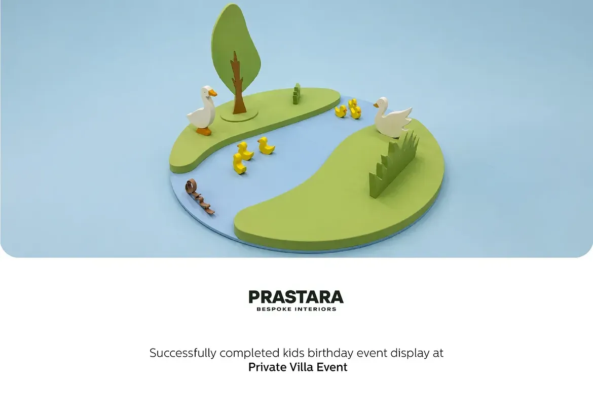 Private Villa Event — Kids Birthday Display — finished space 4